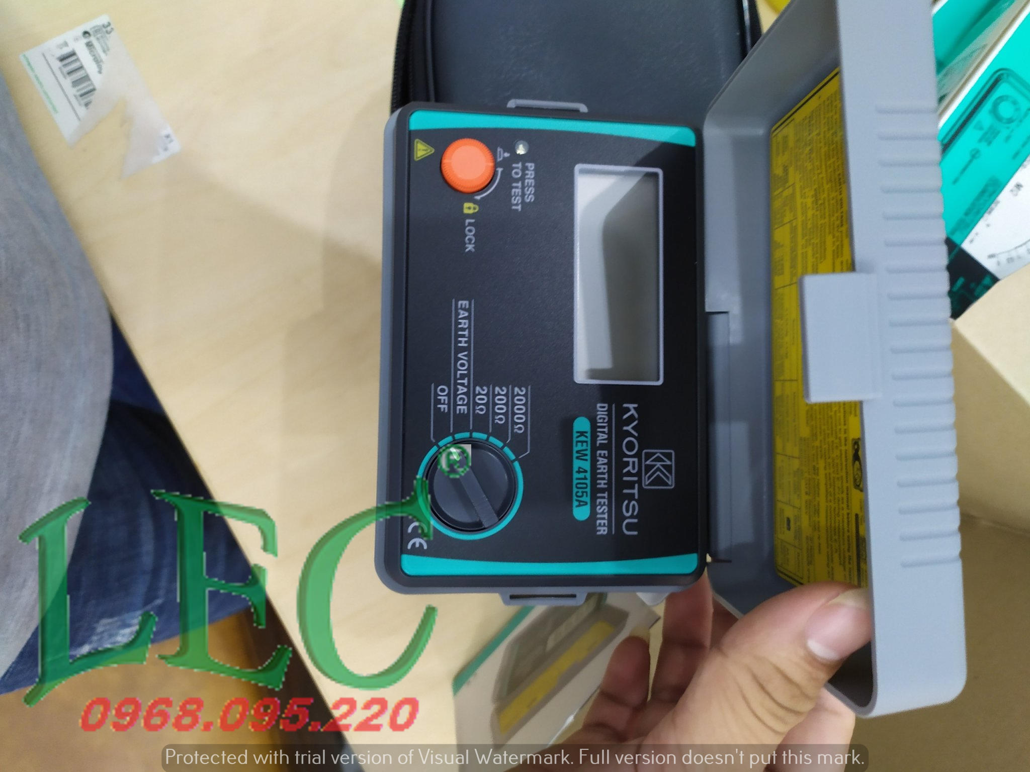 Đồng hồ đo điện trở đất Kyoritsu KEW 4105A chính hãng Đồng hồ đo điện trở đất Kyoritsu KEW 4105A chính hãng